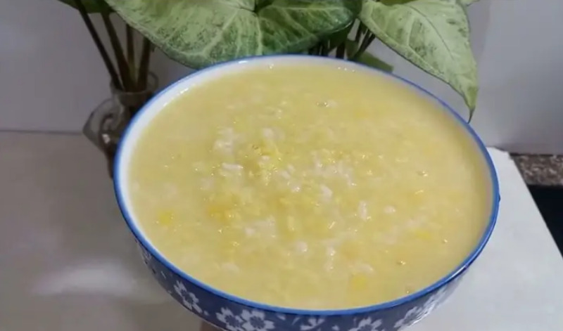 Cháo cá diêu hồng đậu xanh