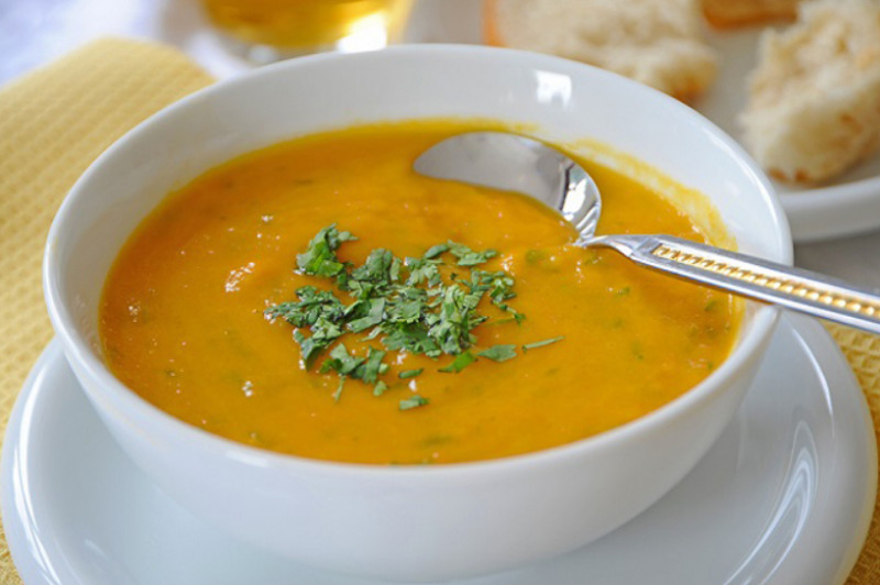 Cháo cá diêu hồng bí đỏ