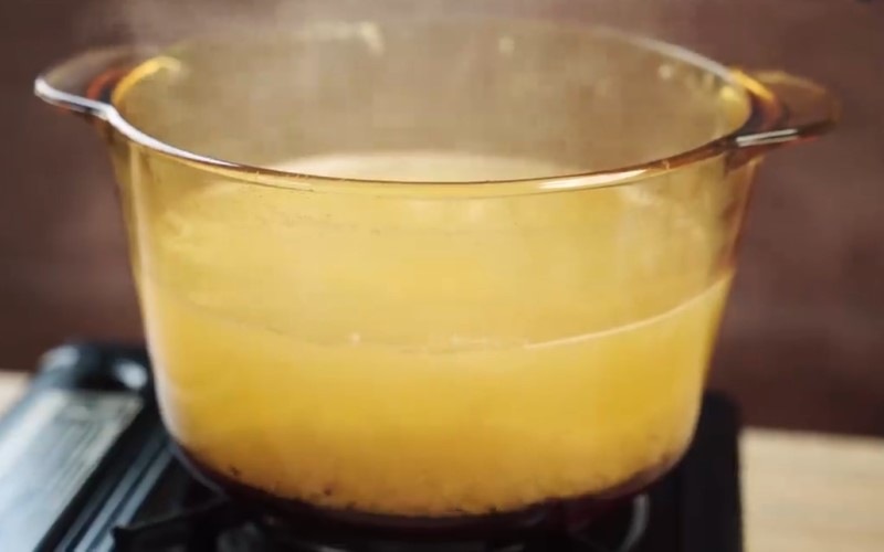 Công đoạn nấu cháo