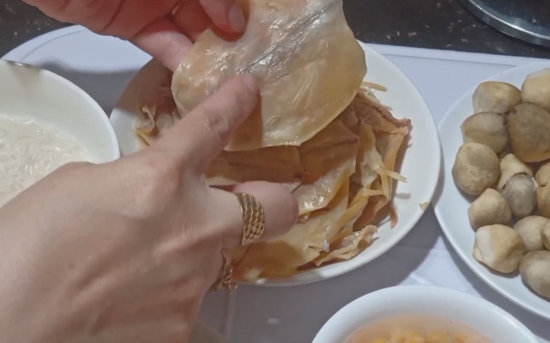 Mực được sơ chế và làm sạch