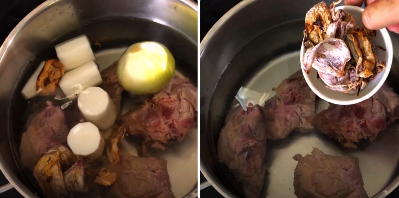 Cách hầm xương heo nấu nước lèo hủ tiếu tôm mực thơm ngon