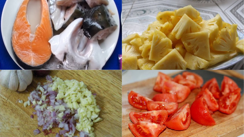 Sơ chế cá hồi và các gia vị