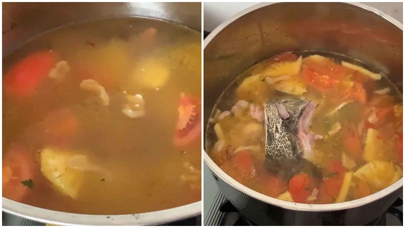 Lẩu cá mú chua cay