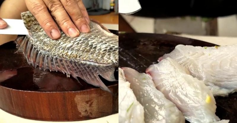 Sơ chế cá rô phi