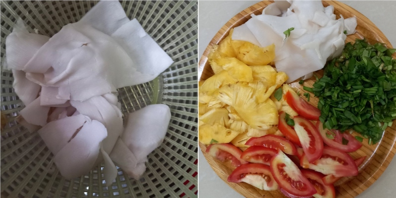 Sơ chế măng chua và các rau củ nấu kèm