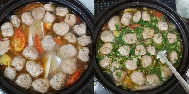 Nồi lẩu cá thác lác măng chua đang sôi