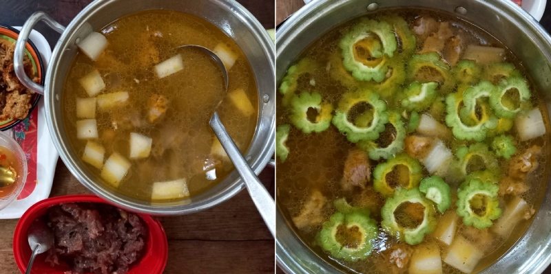 Nấu nước lẩu cá thác lác với củ cải và khổ qua