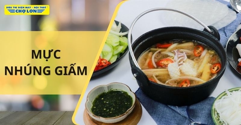 Lẩu mực nhúng giấm