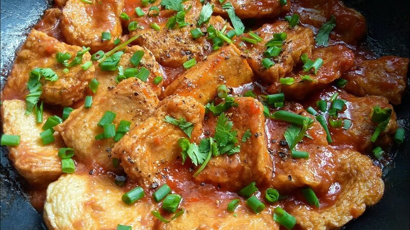 Chả cá sốt cà chua