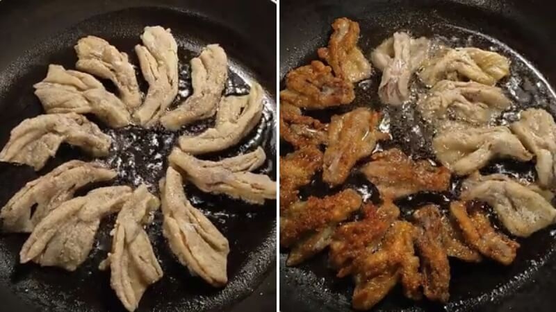 Chân vịt rút xương chiên giòn vàng ươm