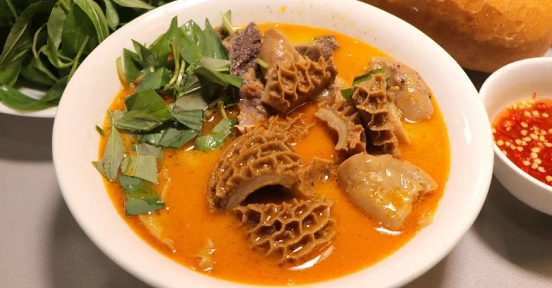 Phá lấu dạ dày bò, nước dùng sánh, đậm vị