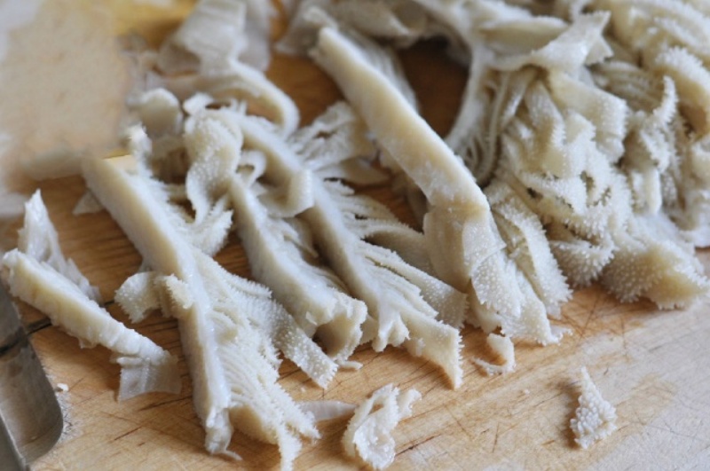 Dạ dày bò hấp gừng, thịt giòn, thơm gừng