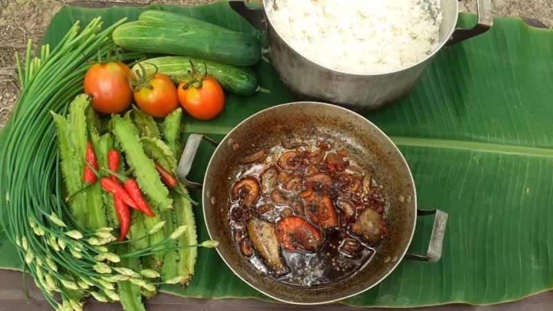 Đậu rồng chấm kho quẹt