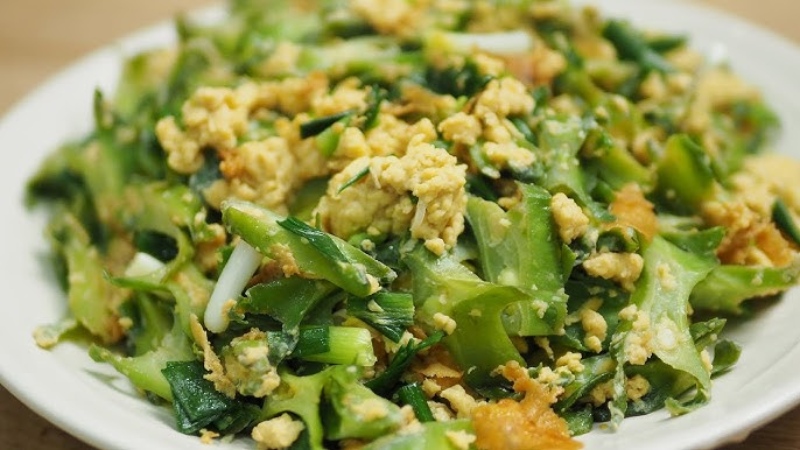 Đậu rồng xào trứng