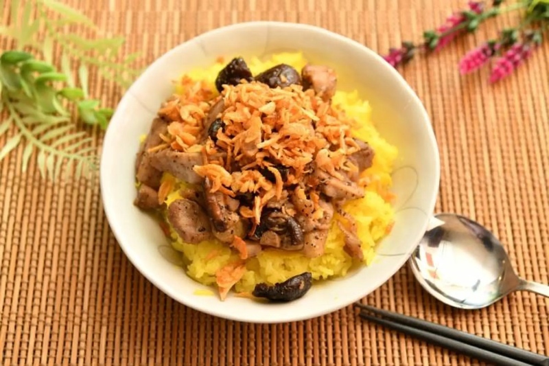 Đuông dừa nấu xôi