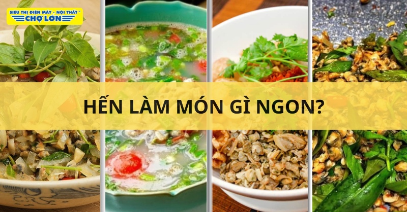 Các món ngon chế biến từ hến