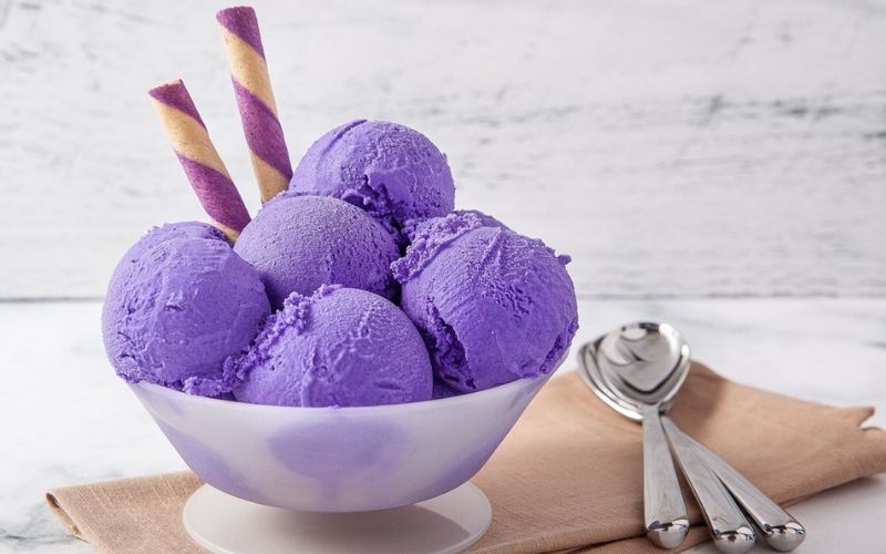 Kem khoai lang tím