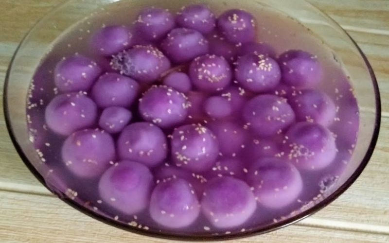 Chè trôi nước khoai lang tím