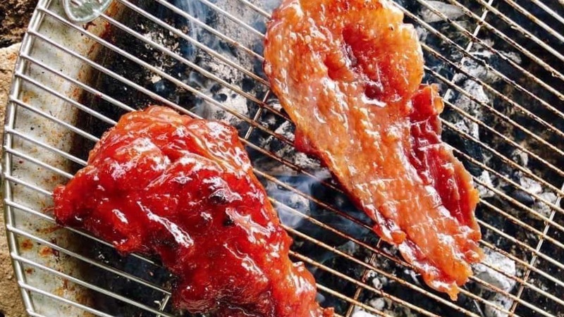 Lạp vịt nướng