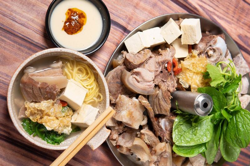 Lòng dê luộc gừng thơm ngon