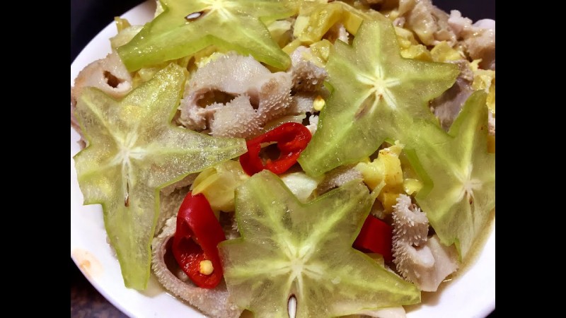 Lòng dê xào khế hương vị dân dã