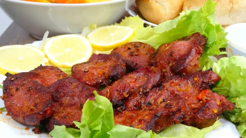 Lưỡi bò nướng sa tế