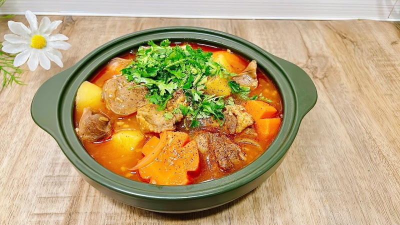 Lưỡi bò nấu lagu