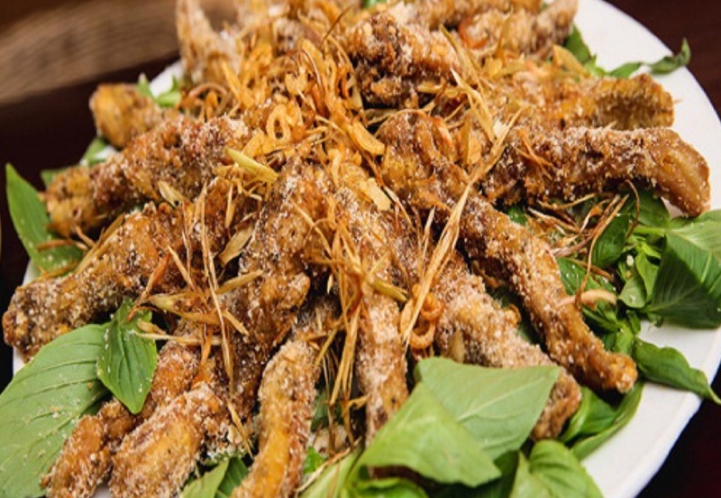 Lưỡi vịt rang muối