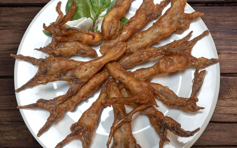 Lưỡi vịt chiên giòn