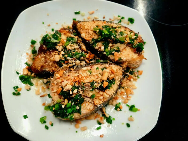 Cá thu nướng mỡ hành