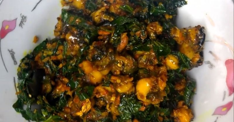 Ốc bươu xào lá lốt