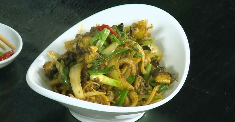 Ốc bươu xào cà ri