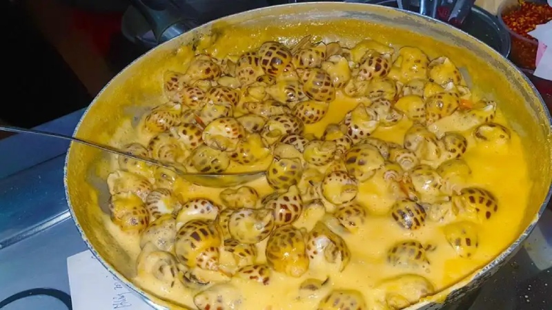 Ốc hương sốt phô mai tan chảy, thơm béo hấp dẫn kiểu hải sản