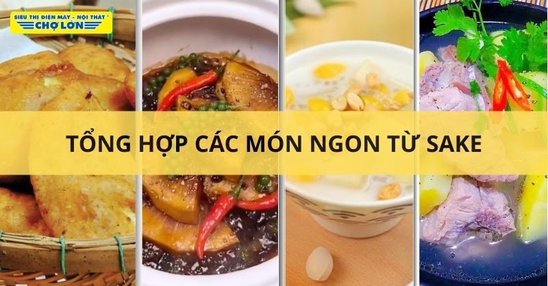 Các món ăn chế biến từ sake