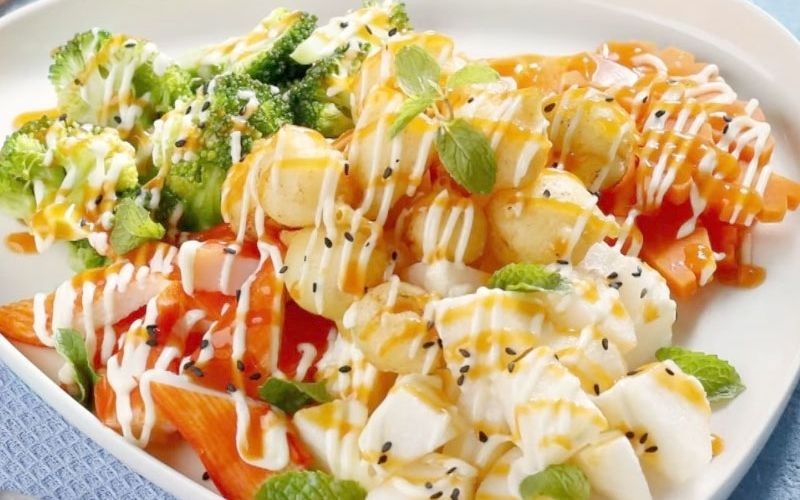 Salad sò điệp thanh mát