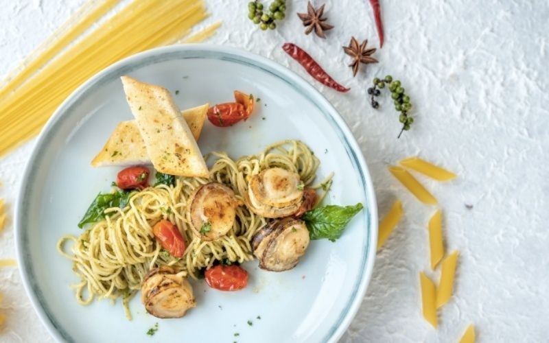 Mì Ý sò điệp đậm vị