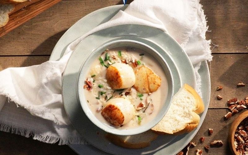 Súp sò điệp thơm nogn bổ dưỡng