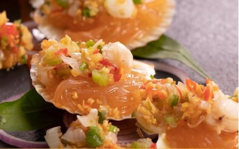 Sò điệp hấp miến thơm ngon hấp dẫn