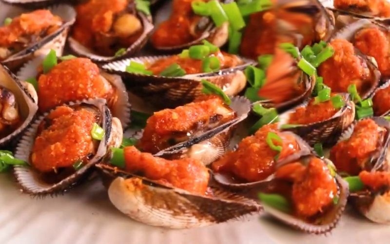 Sò lông nướng sa tế