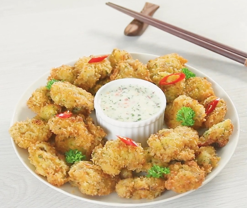 Sò lông chiên giòn