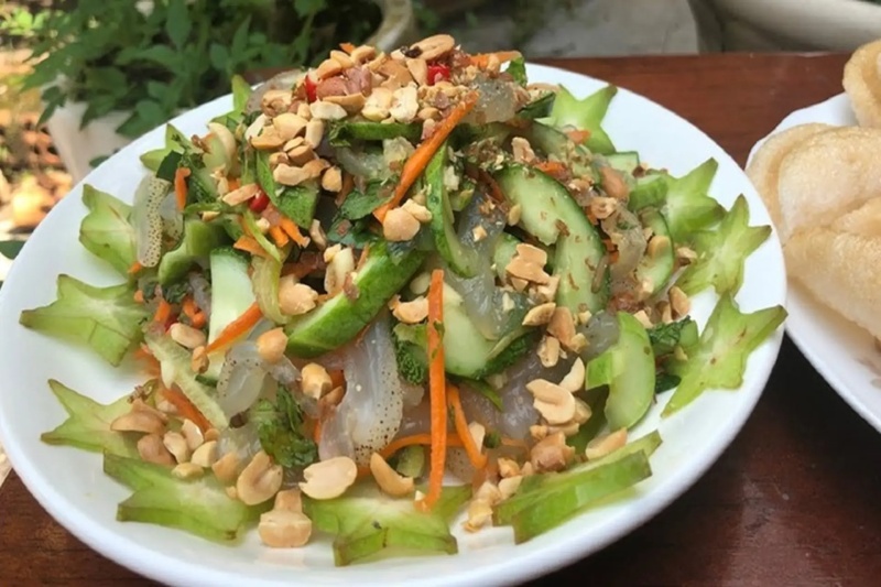 Nộm sứa dưa chuột thanh mát