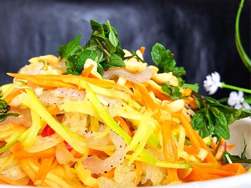 Sứa xào sả ớt cay nồng