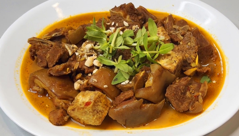 Sườn dê nấu chao