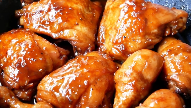 Gà tây chiên mắm tỏi