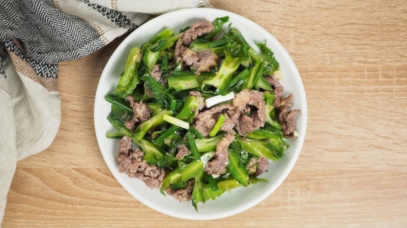 Tim bò xào đậu rồng