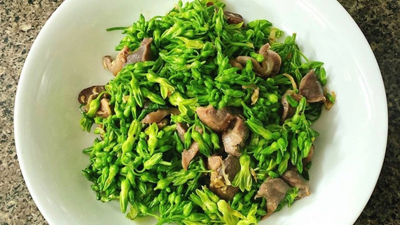 Tim gà xào hoa thiên lý