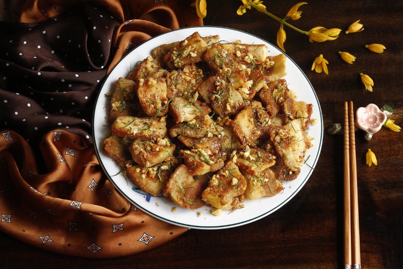 Tóp mỡ cháy tỏi