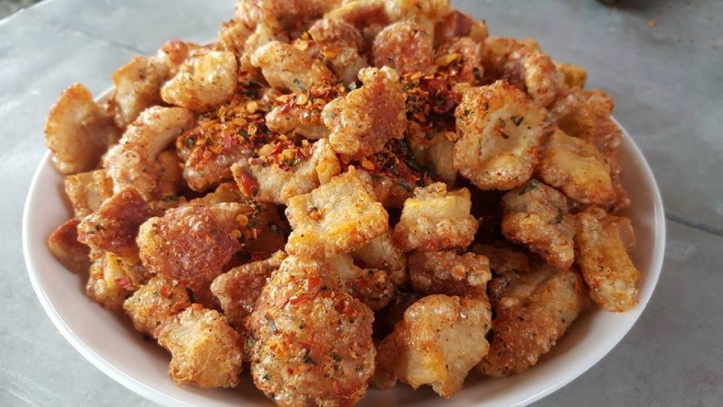 Tóp mỡ rang muối