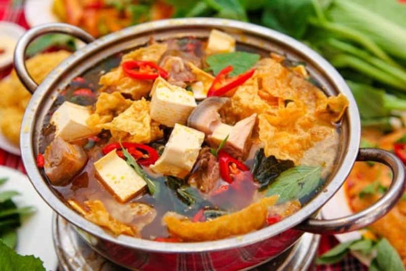 Canh xương dê nấu đậu phụ