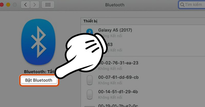Bật Bluetooth trên MacBook